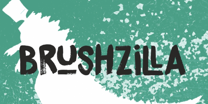 Brushzilla font preview
