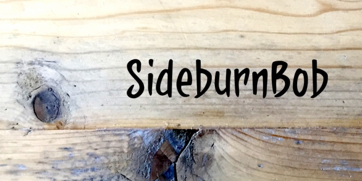 sideburnBob font preview