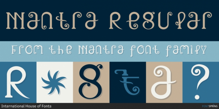 Mantra font preview