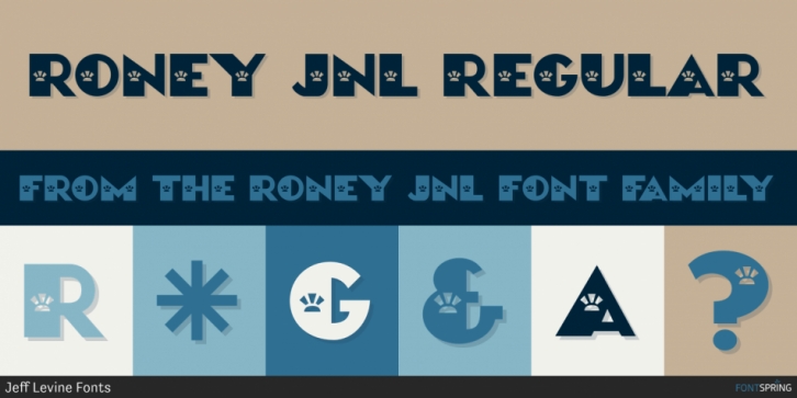 Roney JNL font preview