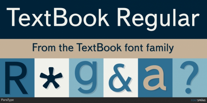 TextBook font preview
