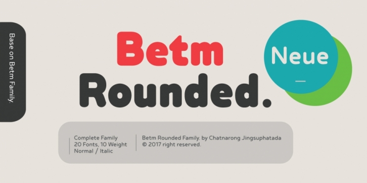 Betm Rounded font preview