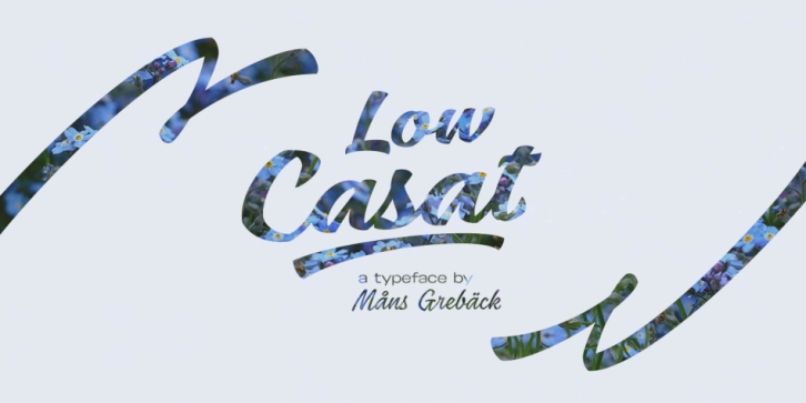 Low Casat font preview