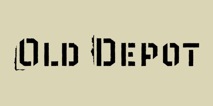 Old Depot font preview
