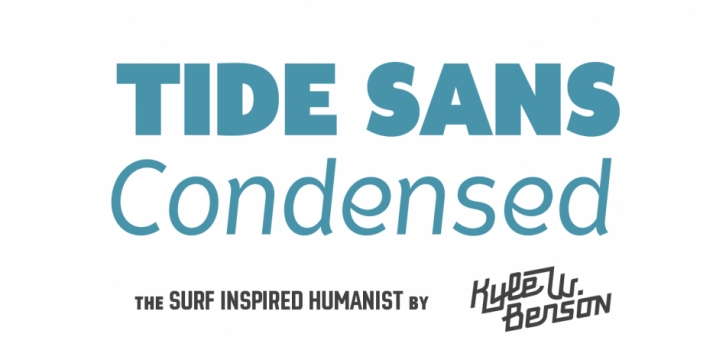 Tide Sans Condensed font preview