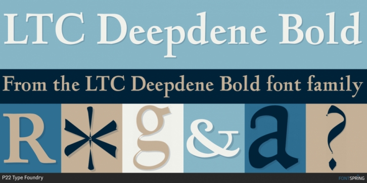 LTC Deepdene Bold font preview
