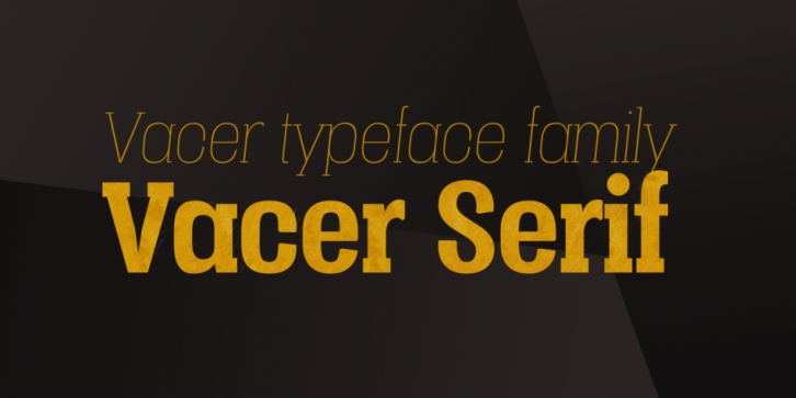 Vacer Serif font preview