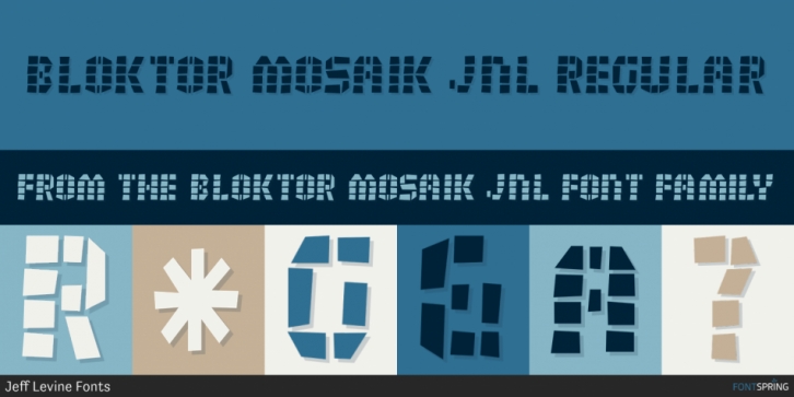 Bloktor Mosaik JNL font preview
