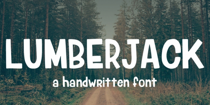 Lumberjack font preview