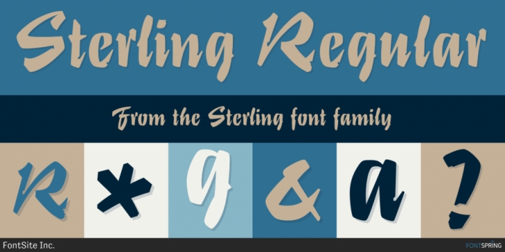 Sterling font preview