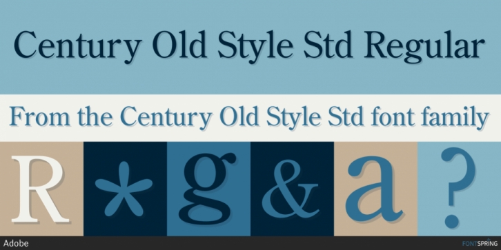 Century Old Style Std font preview