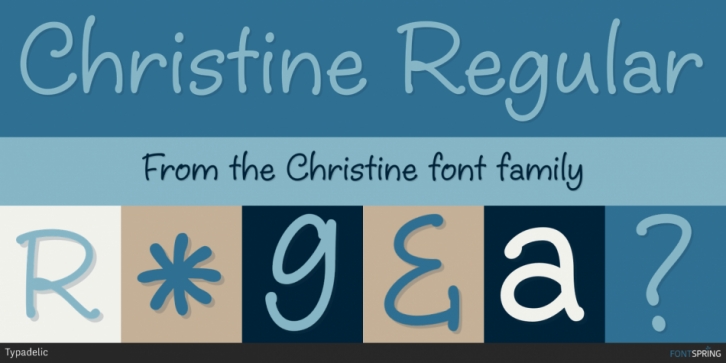 Christine font preview
