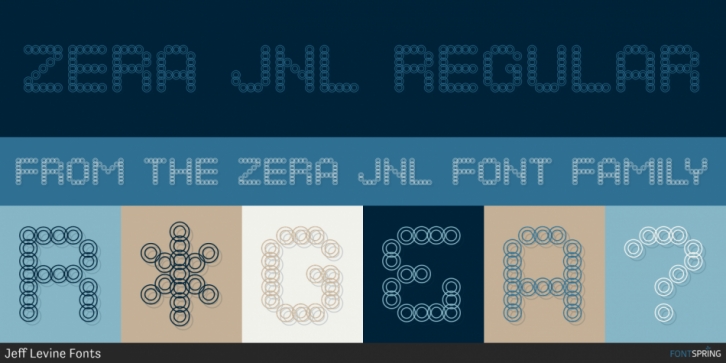 Zera JNL font preview