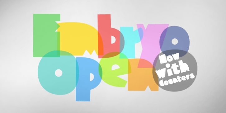 Embryo Open font preview