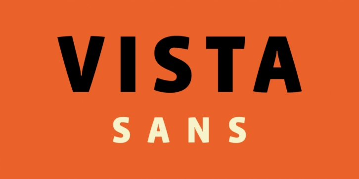 Vista Sans font preview