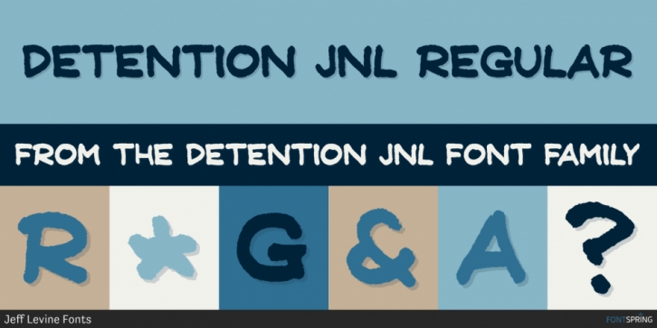 Detention JNL font preview