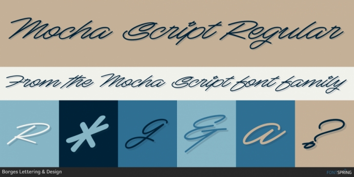 Mocha Script font preview