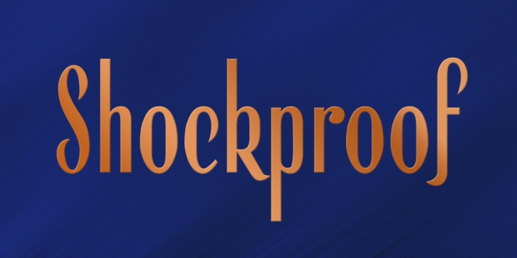 Shockproof font preview