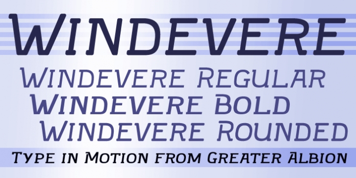 Windevere Rounded font preview