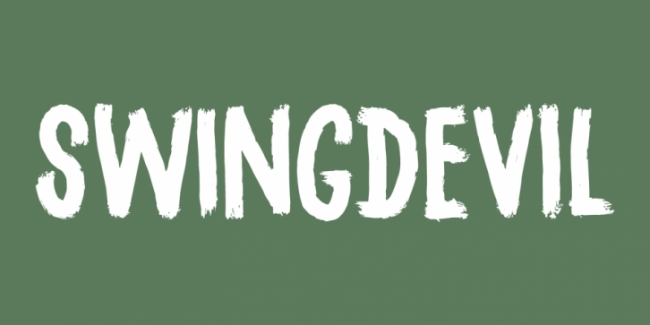 Swingdevil font preview