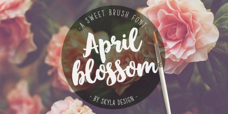 April Blossom font preview