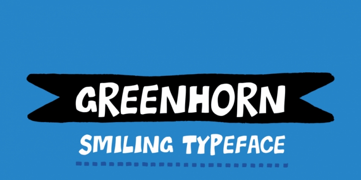 Greenhorn font preview