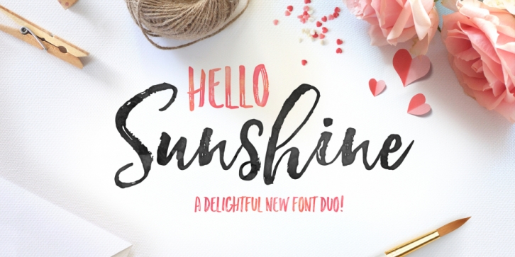 Hello Sunshine font preview