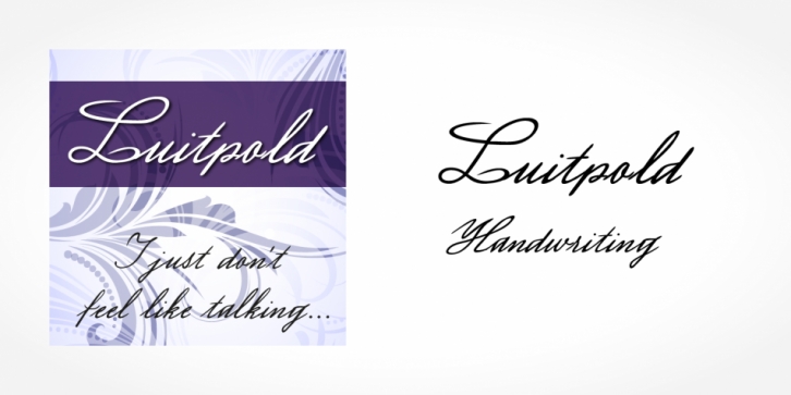 Luitpold Handwriting font preview