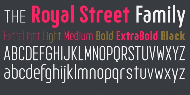 Royal Street font preview