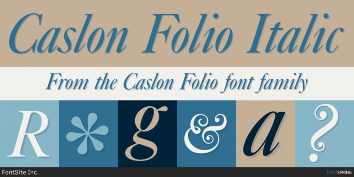 Caslon Folio font preview