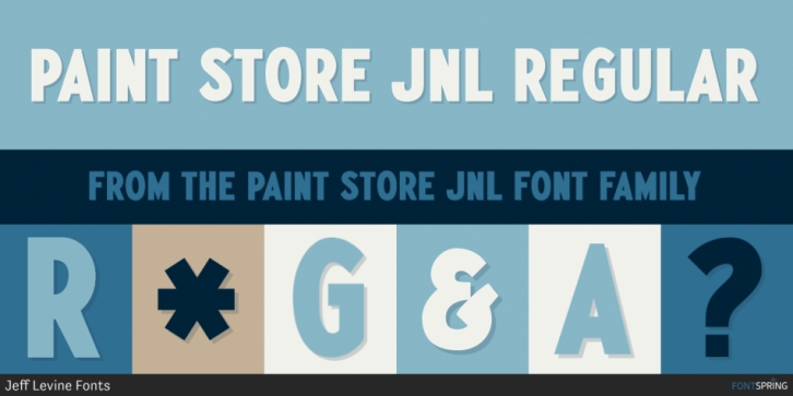 Paint Store JNL font preview