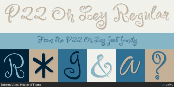 P22 Oh Ley font preview