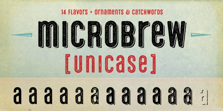 Microbrew Unicase font preview