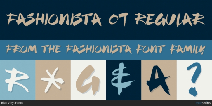 Fashionista font preview
