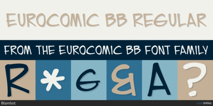 Eurocomic BB font preview