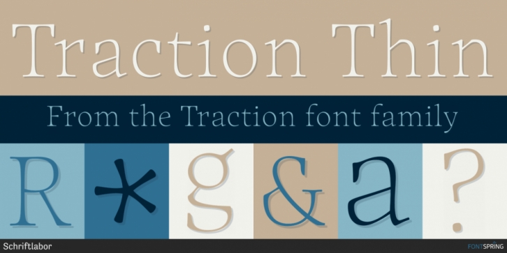 Traction font preview