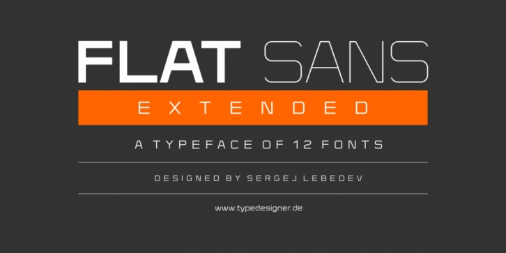 Flat Sans Extended font preview