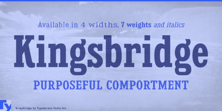 Kingsbridge font preview