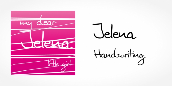 Jelena Handwriting font preview