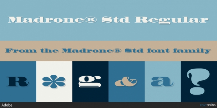 Madrone Std font preview