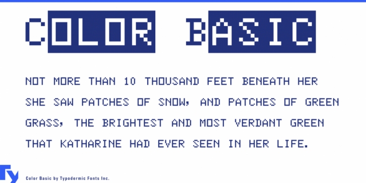 Color Basic font preview