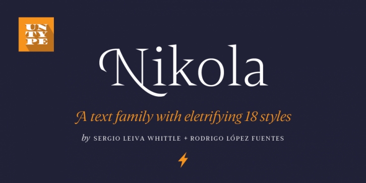 Nikola font preview