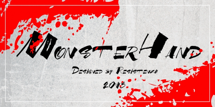 MonsterHand font preview
