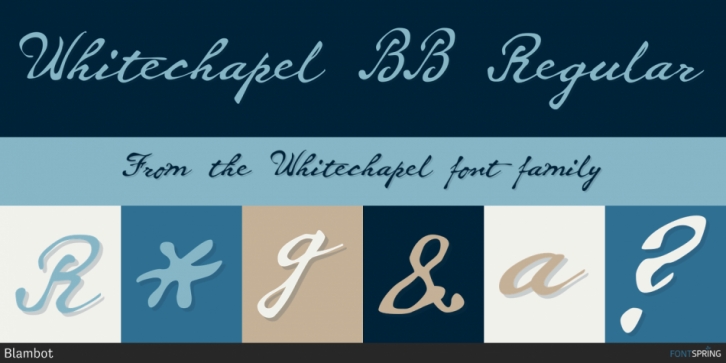 Whitechapel font preview