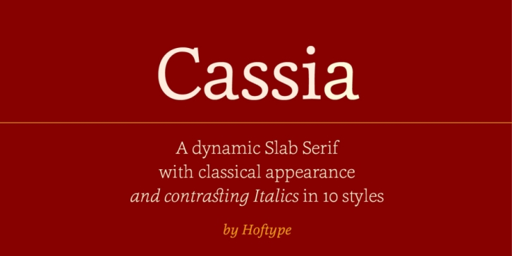 Cassia font preview