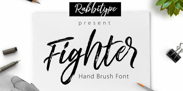 Fighter font preview
