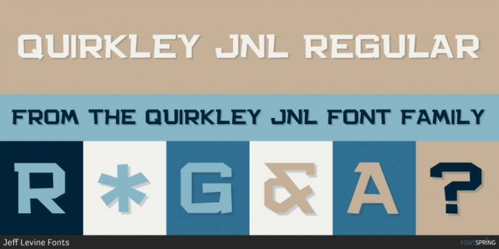 Quirkley JNL font preview