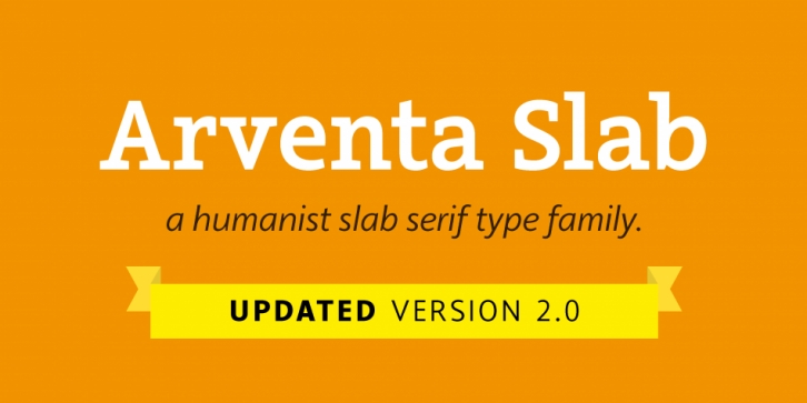 Arventa Slab Pro font preview
