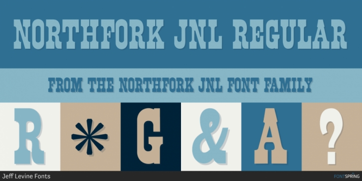 Northfork JNL font preview