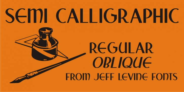 Semi Calligraphic JNL font preview